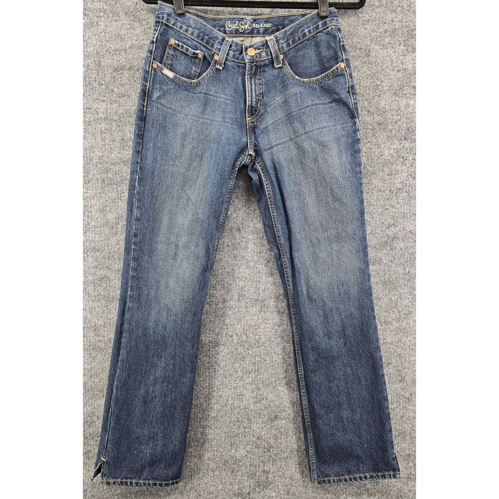 Cruel Girl Jeans Women's Sz‎ 5 Relaxed Fit Blue Denim Straight Western Cowgirl